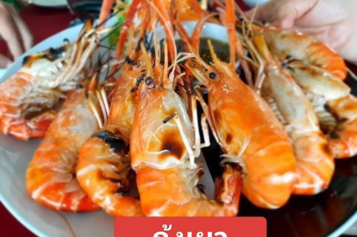 ร้านอาหารบ่อกุ้งลุยสวน : ลำพูน